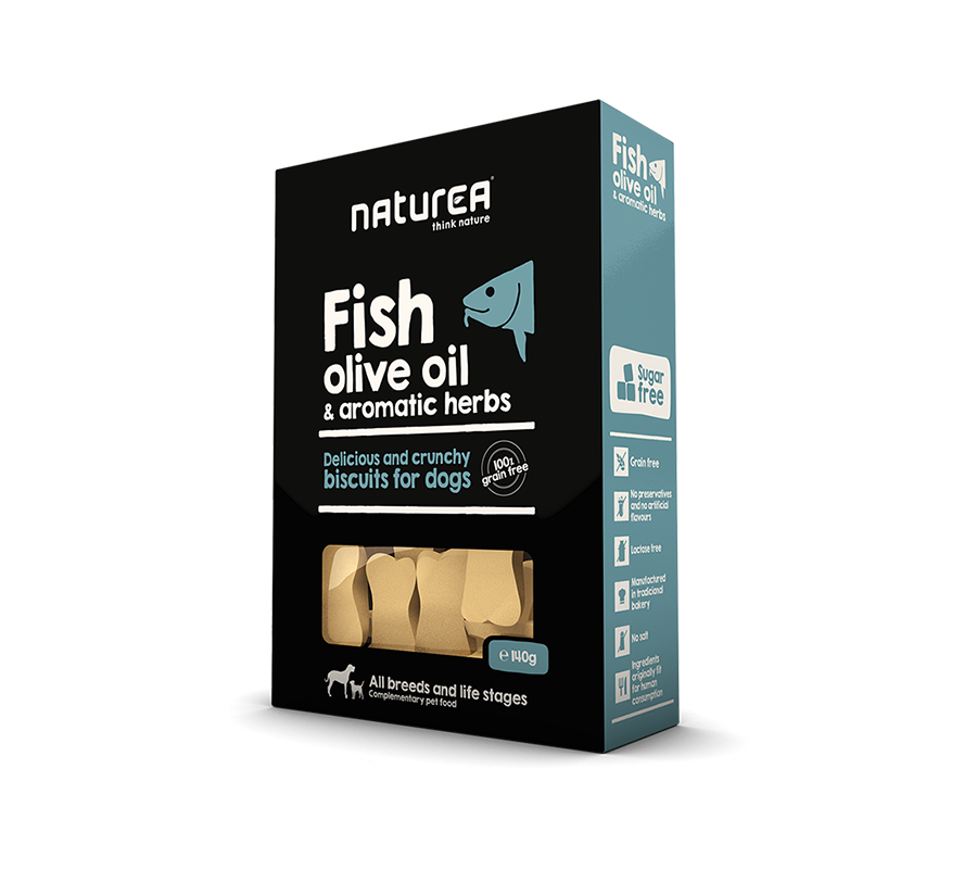 Fish, olive oil & aromatic herbs – Naturea Petfoods
